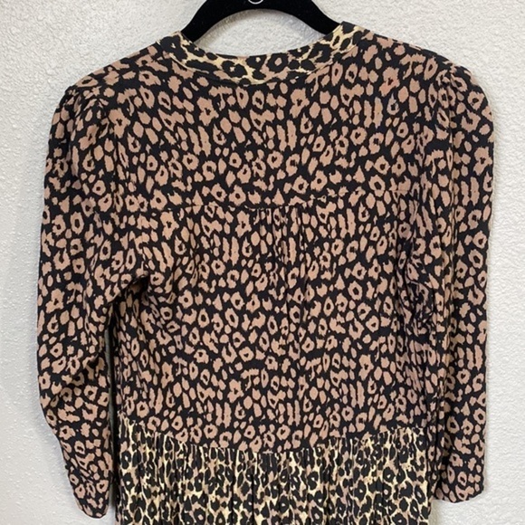 Anthropologie Maeve Juno Animal Printed V-Neck Dress Size Small - Picture 6 of 10